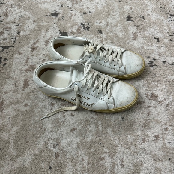 Saint Laurent Women’s Court Classic Sneakers Size 41 - Picture 2 of 7